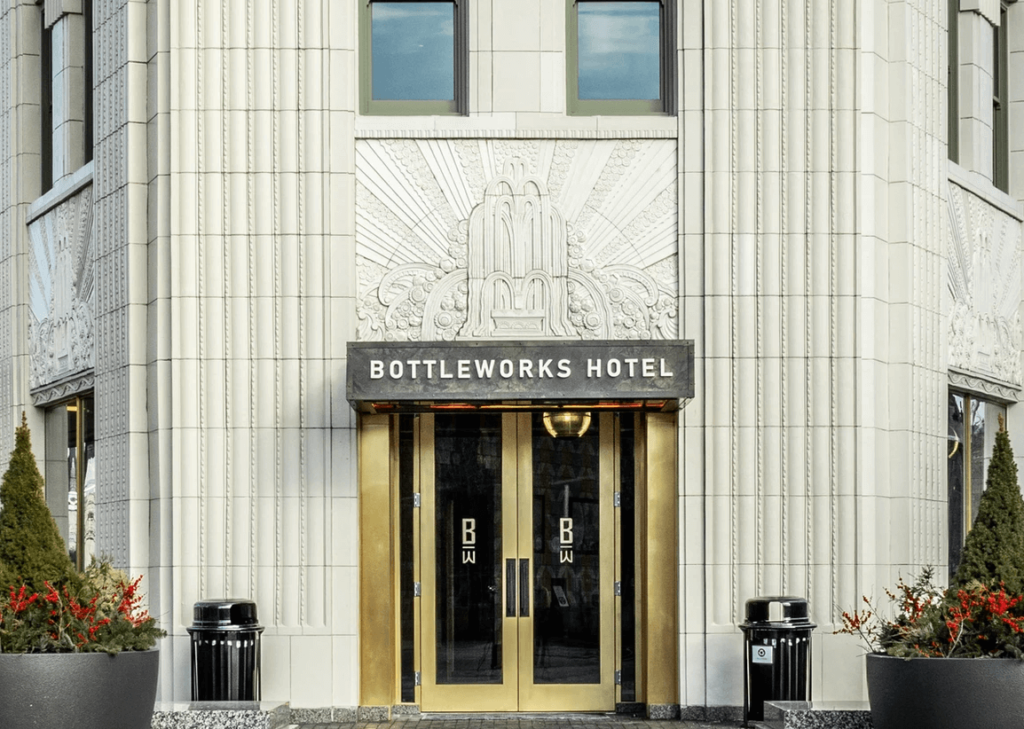Bottleworks hotel entrance