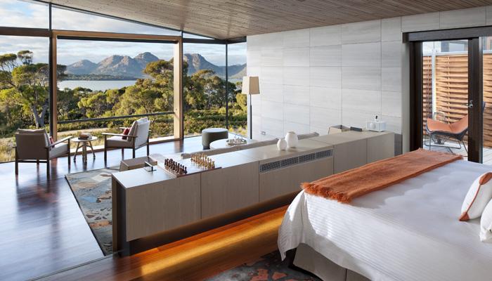 The Saffire Freycinet is a eco hotel in Australia