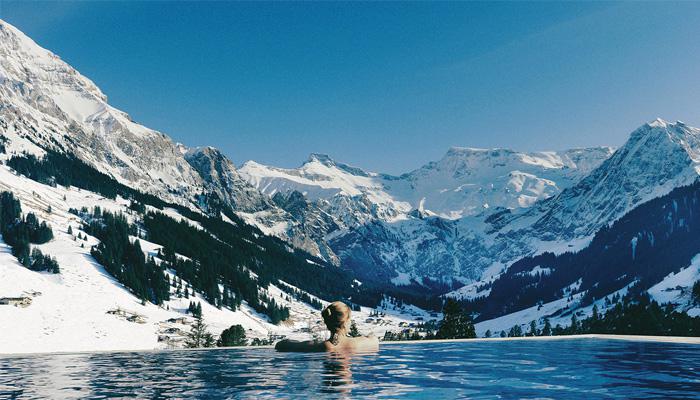Best Panoramic Swimming Pools : The Cambrian Adelboden